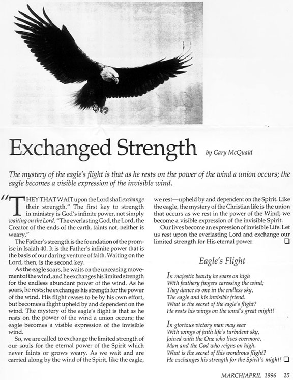 Exchange Strength - Gary McQuaid '64