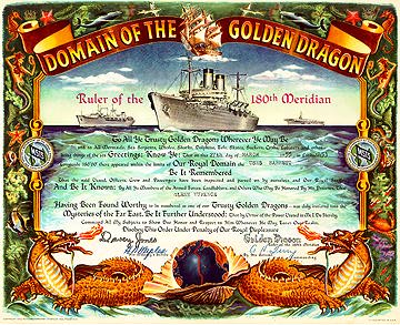 International Dateline Certificate