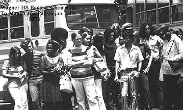 Band/Choir leaving Pagsanjan Falls, 1973