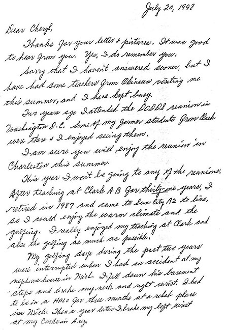 Letter Page 1