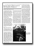 Click here to View the December 1991 Lessons from a Major Eruption: Mt. Pinatubo, Philippines