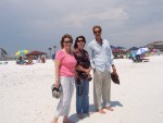 Jason and Cindy had some time to explore Destin before going on to Panama City, so Gaye offered to be tour guide. This is on Crystal Beach.