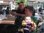 Kim's husband Todd and two of their boys