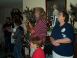 Doug, Pat and Regina waiting for the lighting of the tree
