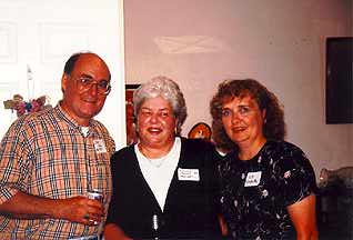 Jerry Long '63, Dianne Senn '64, and Vicki Neidenthal '64                                                           Niedenthal '64, Friday night at Ruth's house.