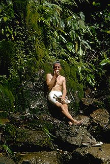 Jerry Long under the Kingston Falls, named for the Kingston Trio.