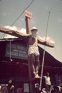 The annual Good Friday Flagellants.