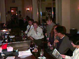 In the bar